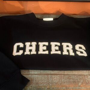 Universal Thread Black Cheers embroidered Sweatshirt medium